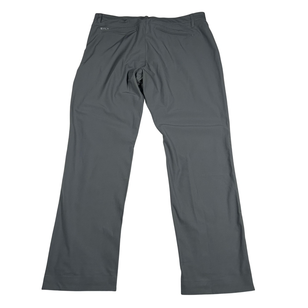 BYLT Everyday Pant Mens XL Charcoal Grey Excellent Straight Leg Technical Chino - Picture 2 of 7